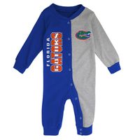 Infant Royal/Heather Gray Florida Gators Halftime Two-Tone Sleeper