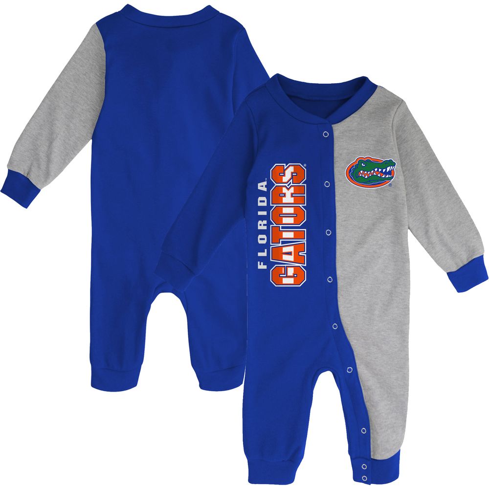 Infant Royal/Heather Gray Florida Gators Halftime Two-Tone Sleeper