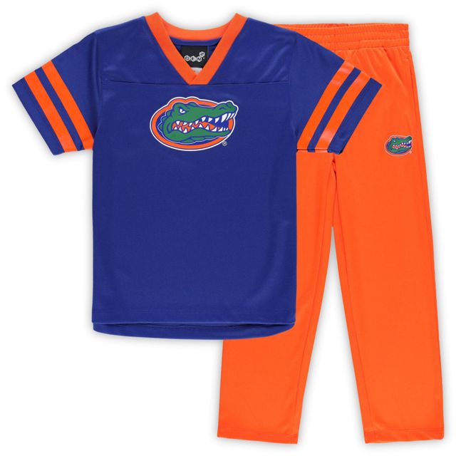 Ensemble maillot et pantalon Red Zone des Florida Gators pour bébé, bleu royal/orange