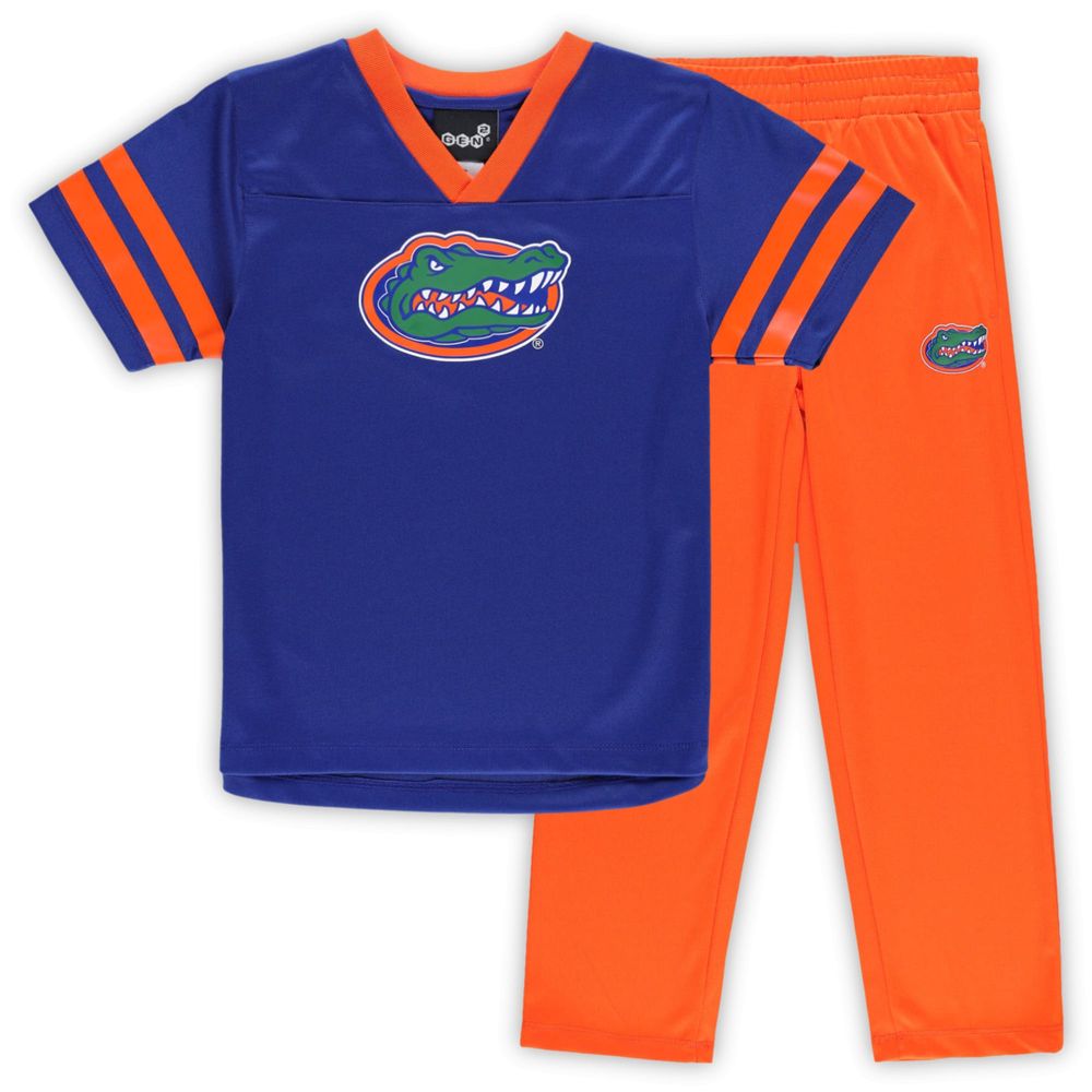 Infant Royal/Orange Florida Gators Red Zone Jersey & Pants Set