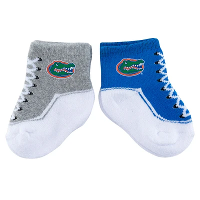 Lot de deux paires de chaussettes pour bébé ZooZatz Florida Gators