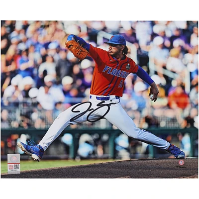 Jac Caglianone Florida Gators Autographed 8" x 10" Pitching Photograph 