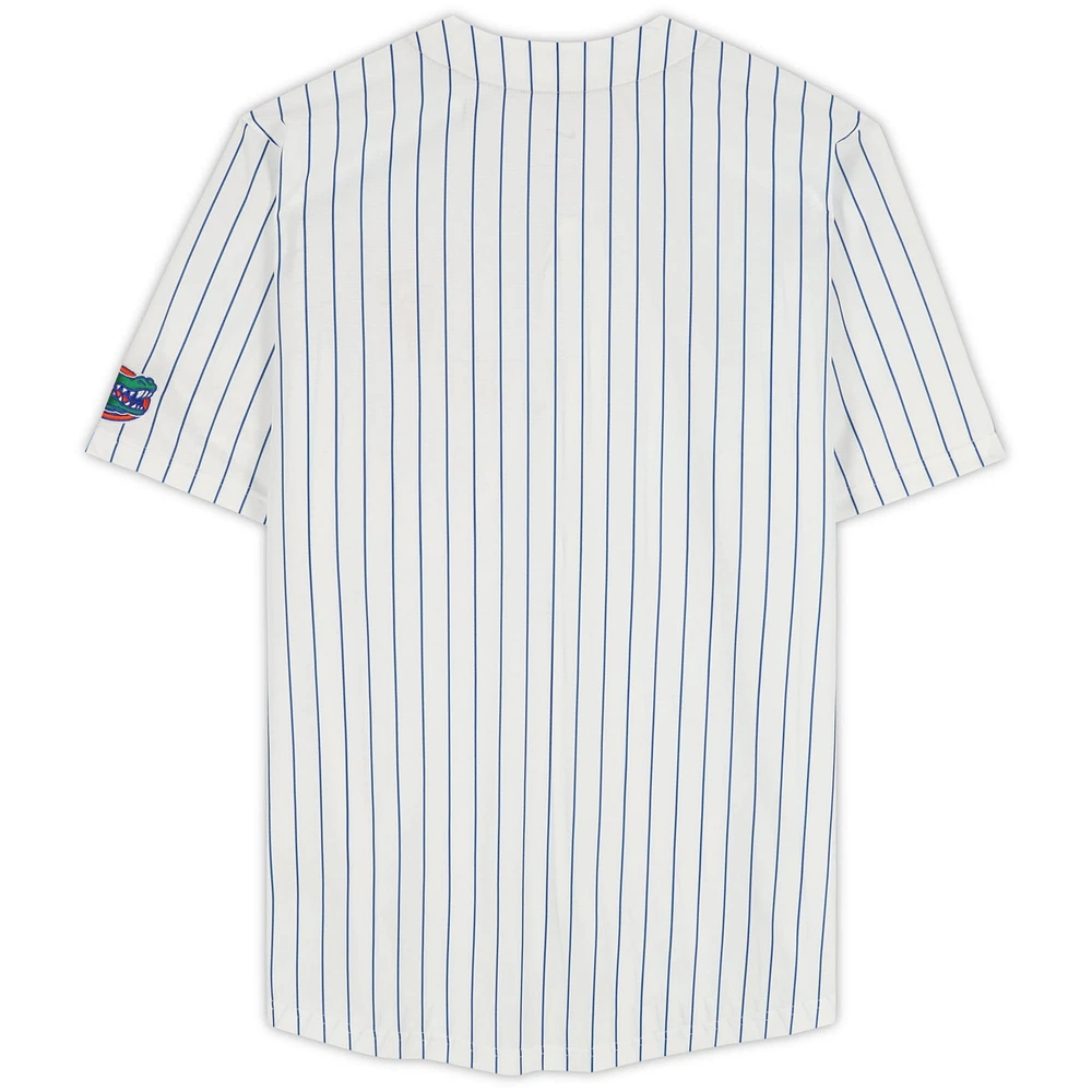 Jac Caglianone Florida Gators Autographed White Pinstripes Nike Replica Jersey 