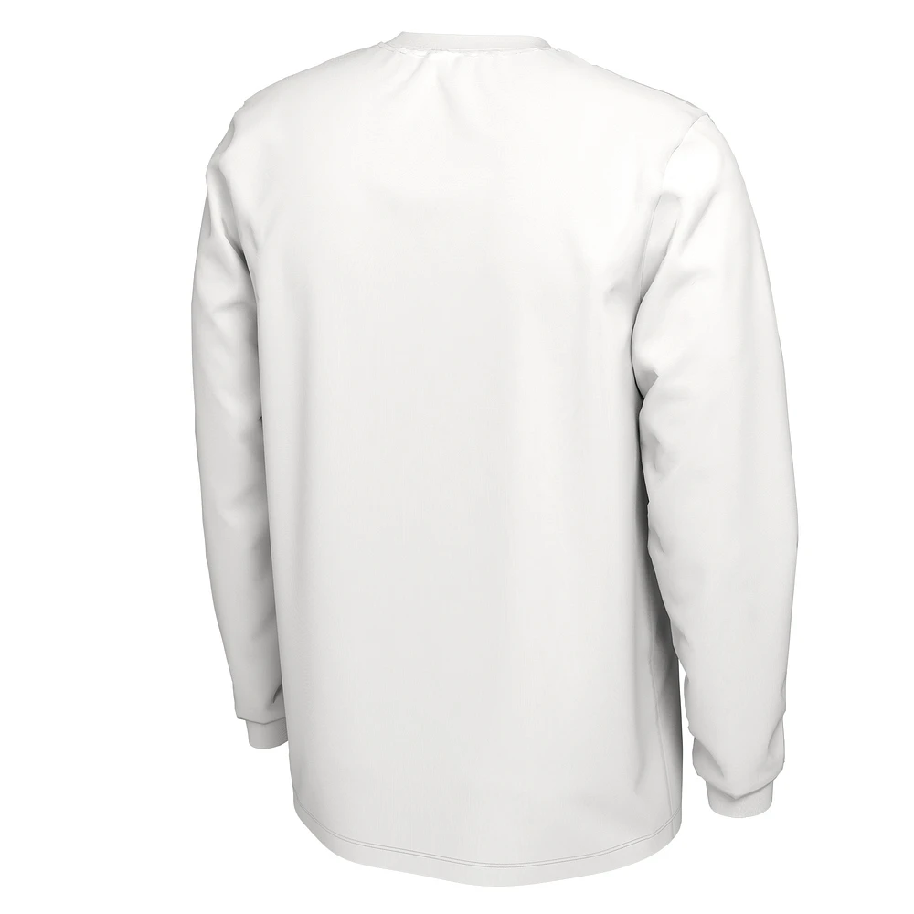 T-shirt à manches longues Jordan Brand blanc Florida Gators 2023 On Court Bench