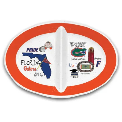 Florida Gators Magnolia Lane Two-Section Melamine Platter
