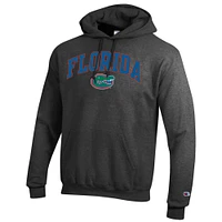 Sweat à capuche en polaire avec logo arqué Champion Charcoal Florida Gators pour homme