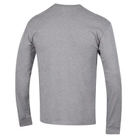 Men's Champion  Heather Gray Florida Gators Arched Logo Long Sleeve T-Shirt