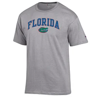 Men's Champion  Heather Gray Florida Gators Arched Logo T-Shirt