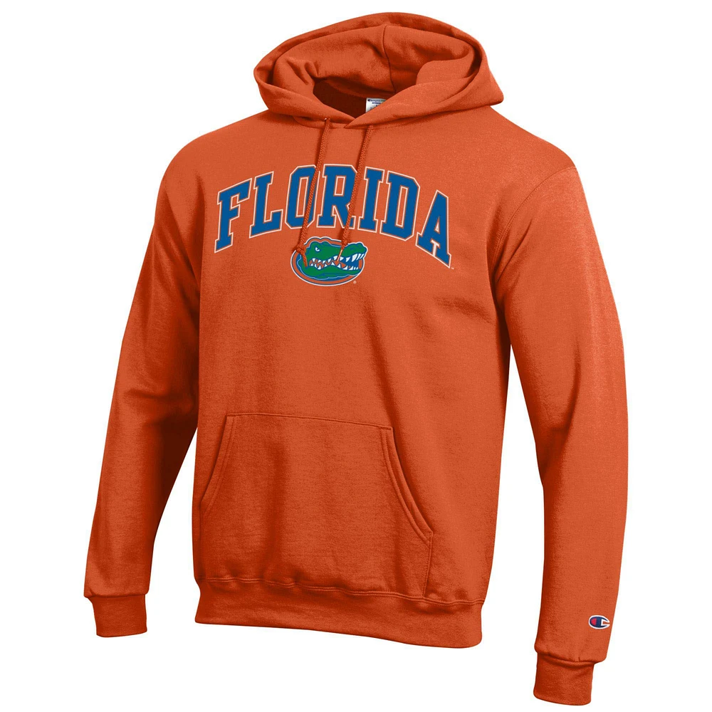 Sweat à capuche orange Champion Florida Gators avec logo Arch Over pour homme