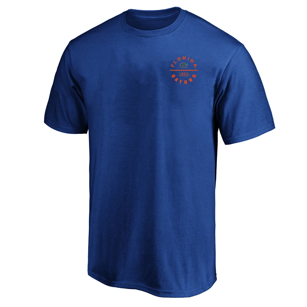 Men's Fanatics  Royal Florida Gators Big & Tall Fast Break 2 Hit T-Shirt