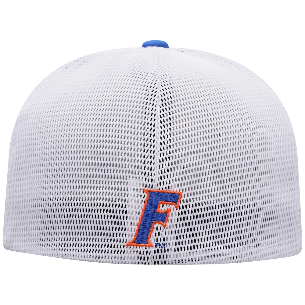 Men's Top of the World  Heather Gray Florida Gators Stamp Three-Tone Flex Hat