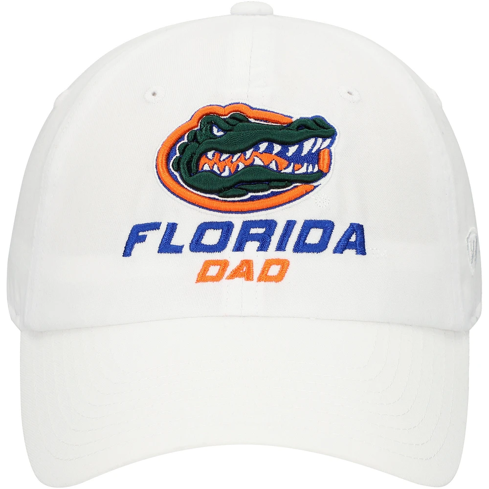 Casquette ajustable Top of the World blanche pour homme des Florida Gators
