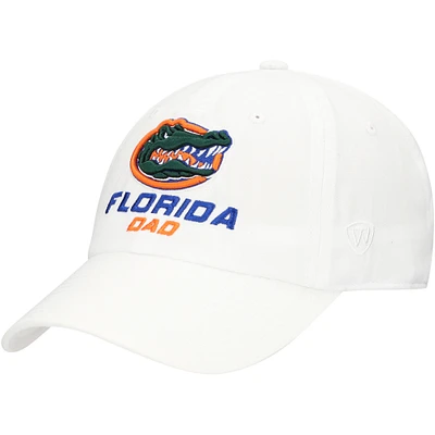 Casquette ajustable Top of the World blanche pour homme des Florida Gators