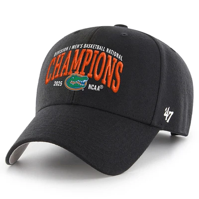 Men's '47 Black Florida Gators 2025 NCAA Men's Basketball National Champions MVP Adjustable Hat