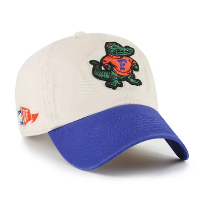 Men's '47 Cream Florida Gators Grand Stand Clean Up Adjustable Hat