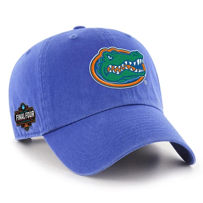 Men's '47 Royal Florida Gators 2025 NCAA Men's Basketball Tournament March Madness Final Four Clean Up Adjustable Hat