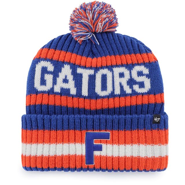 Bonnet en tricot à revers Bering '47 Royal Florida Gators pour hommes avec pompon