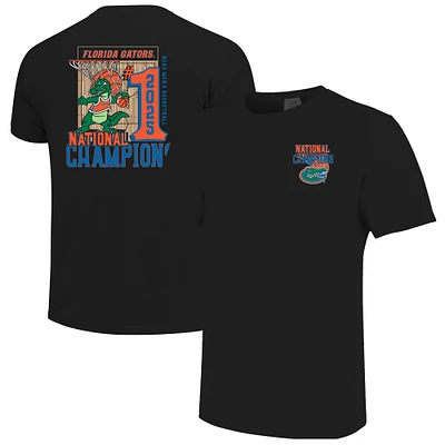 Men's Black Florida Gators 2025 NCAA Basketball National Champions Comfort Colors Court T-Shirt