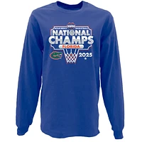Men's Blue 84 Royal Florida Gators 2025 NCAA Basketball National Champions Long Sleeve T-Shirt