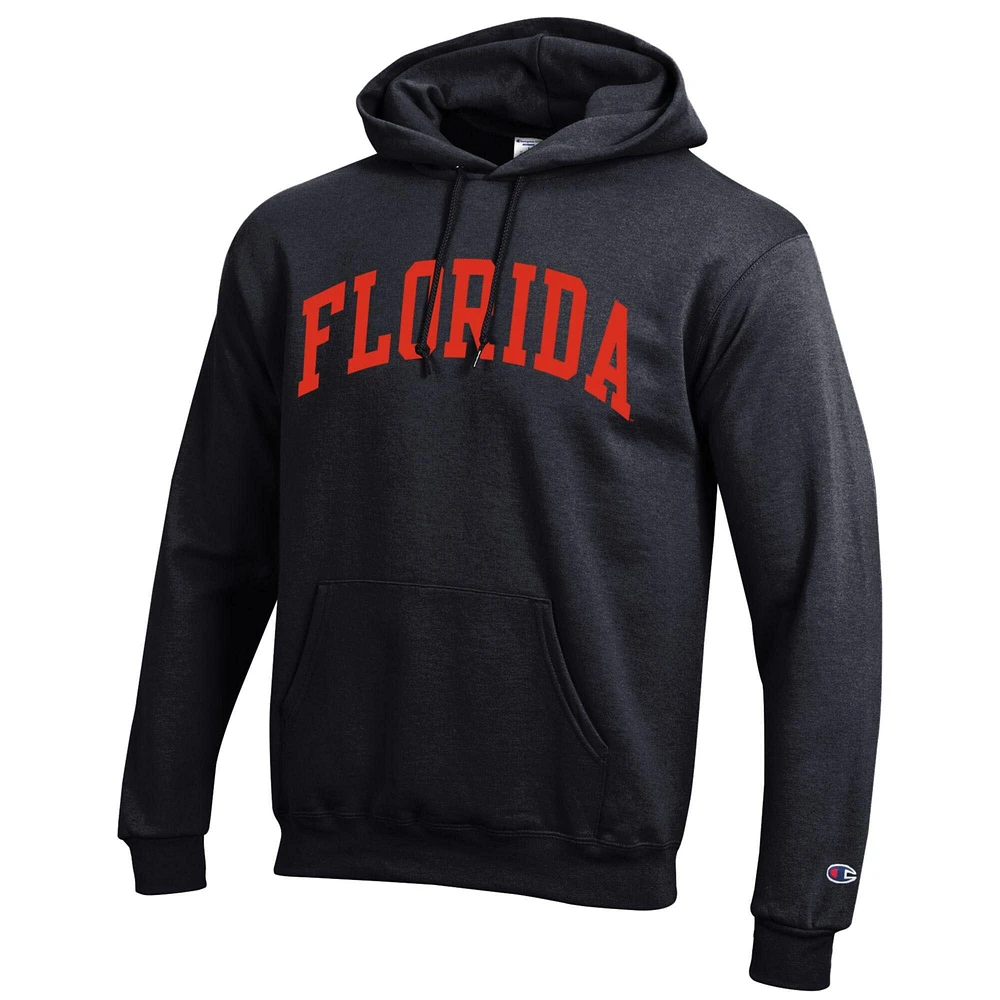 Sweat à capuche en polaire noir Champion pour homme des Florida Gators Basic Arch