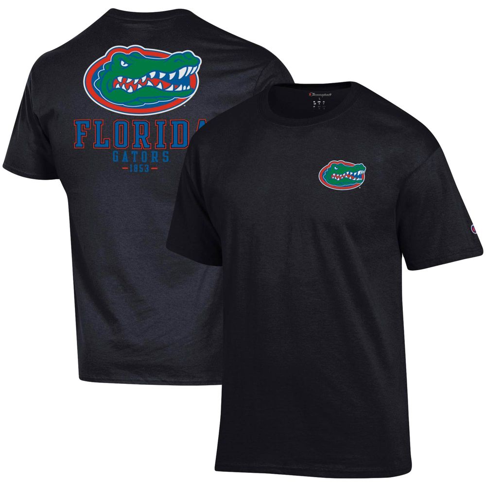 Men's Champion Black Florida Gators Stack 2-Hit T-Shirt