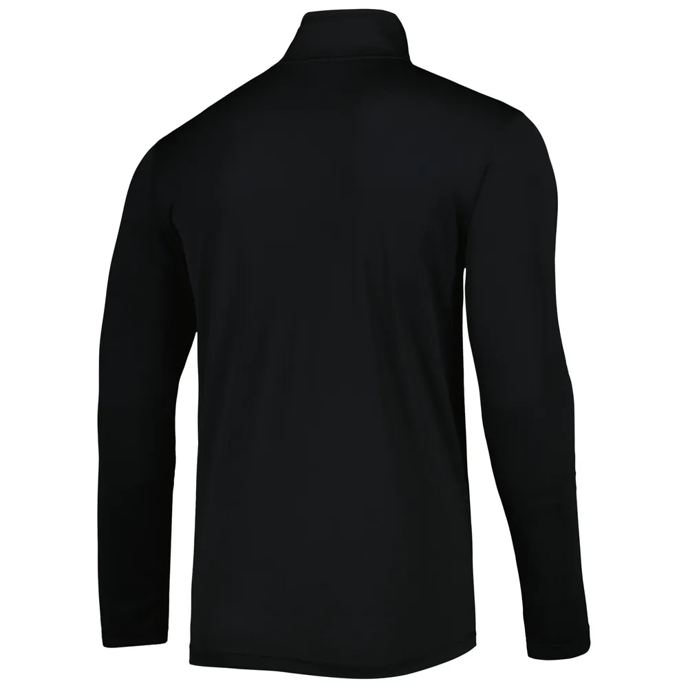 Men's Champion Black Florida Gators Textured Quarter-Zip Jacket