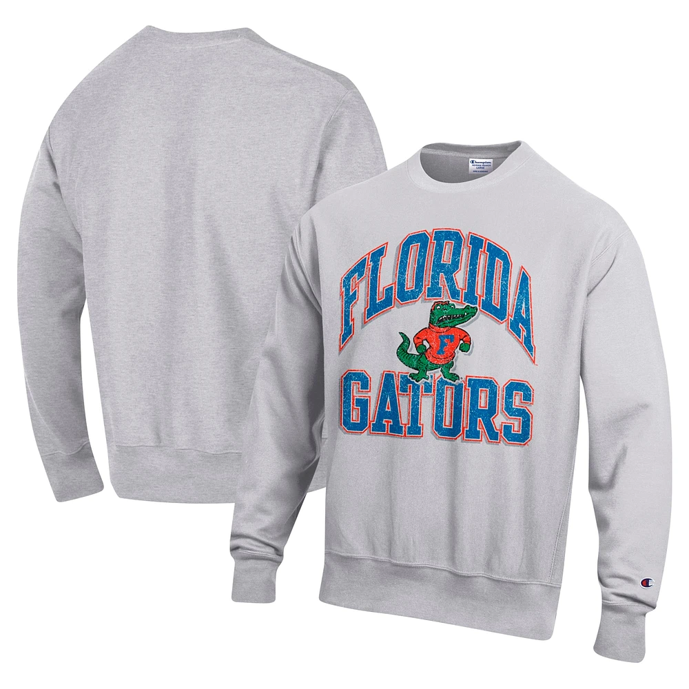 Sweat-shirt à enfiler tissage inversé Champion Heather Gray Florida Gators Late Night pour homme