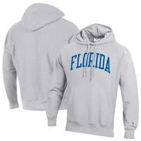 Sweat à capuche Champion Heathered Grey Florida Gators Team Arch Reverse Weave pour hommes