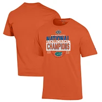 Men's Champion Orange Florida Gators 2025 NCAA Basketball National Champions T-Shirt