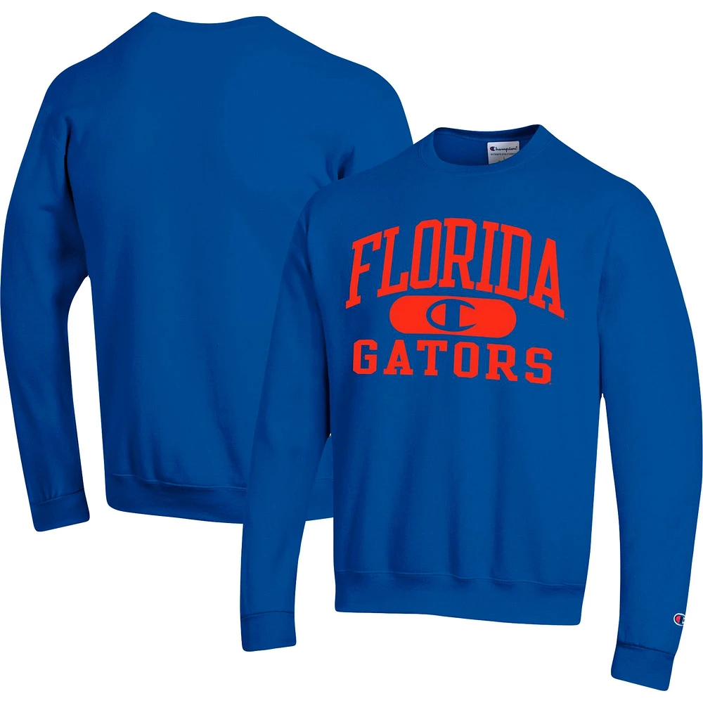 Men's Champion Royal Florida Gators Arch Pill Sweatshirt