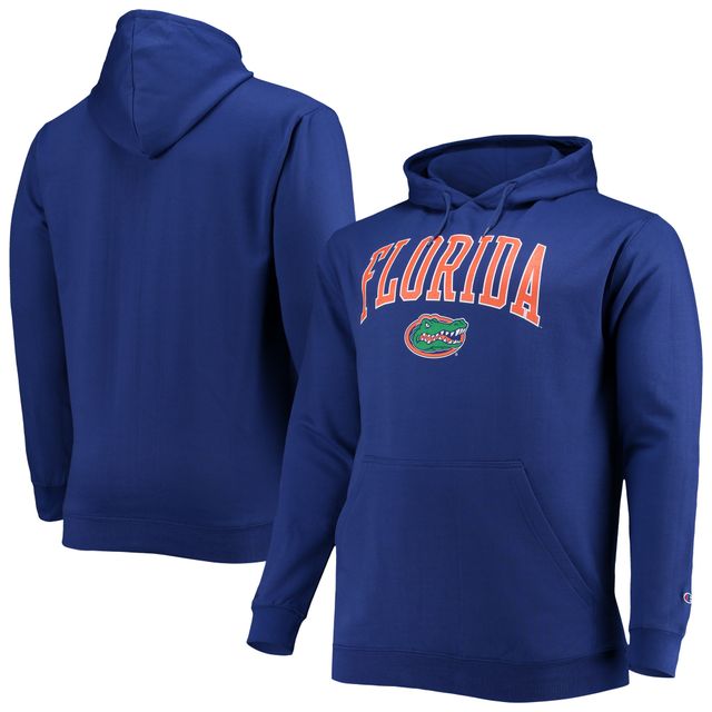 Champion Royal Florida Gators Big & Tall Arch Over Logo Powerblend Pull à capuche pour homme