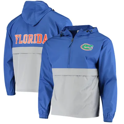Florida Gators Champion Colorblock Packable Half-Zip Jacket - Royal