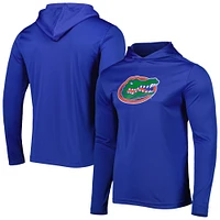 Men's Champion Royal Logo Florida Gators Long Sleeve Hoodie T-Shirt