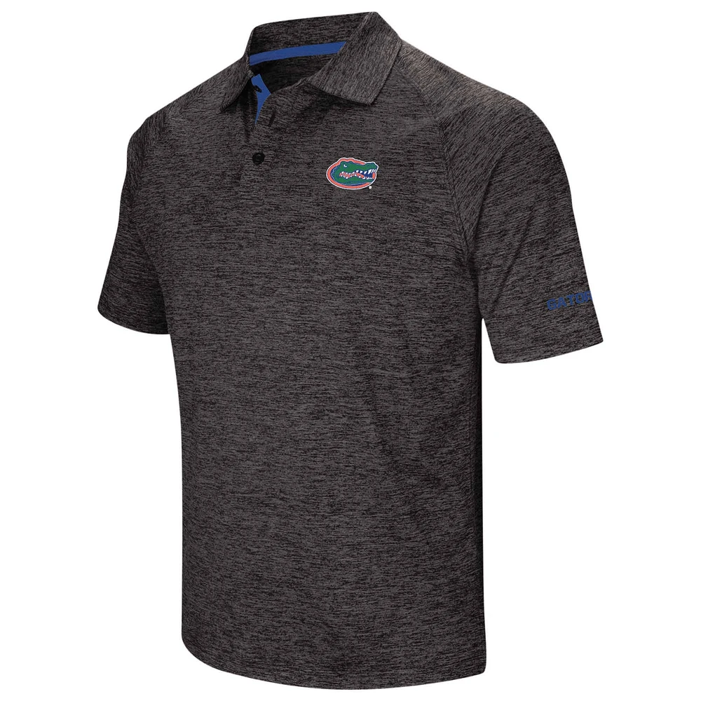 Men's Colosseum Black Florida Gators Big & Tall Down Swing Polo