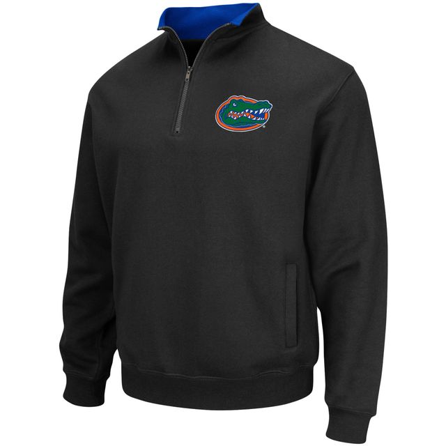 Colosseum Black Florida Gators Tortugas Logo Veste à enfiler quart de zip pour homme