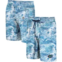 Men's Colosseum Blue Florida Gators Realtree Aspect Ohana Swim Shorts