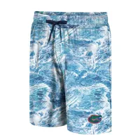 Men's Colosseum Blue Florida Gators Realtree Aspect Ohana Swim Shorts