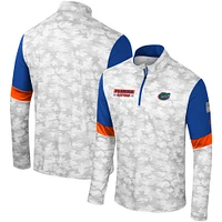 Men's Colosseum  Camo Florida Gators OHT Military Appreciation Tomahawk Quarter-Zip Windshirt