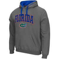 Men's Colosseum Charcoal Florida Gators Big & Tall Arch Logo 2.0 Pullover Hoodie