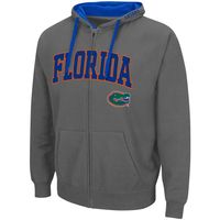 Men's Colosseum Charcoal Florida Gators Big & Tall Full-Zip Hoodie