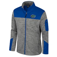 Men's Colosseum  Gray/Royal Florida Gators Guard Full-Zip Jacket