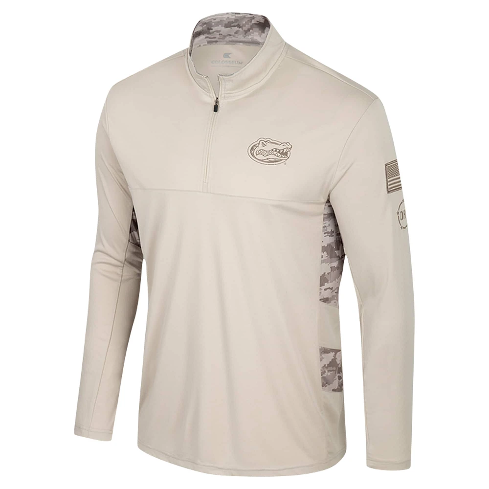 Veste à glissière quart de tour OHT Military Appreciation Colosseum Natural Florida Gators pour homme