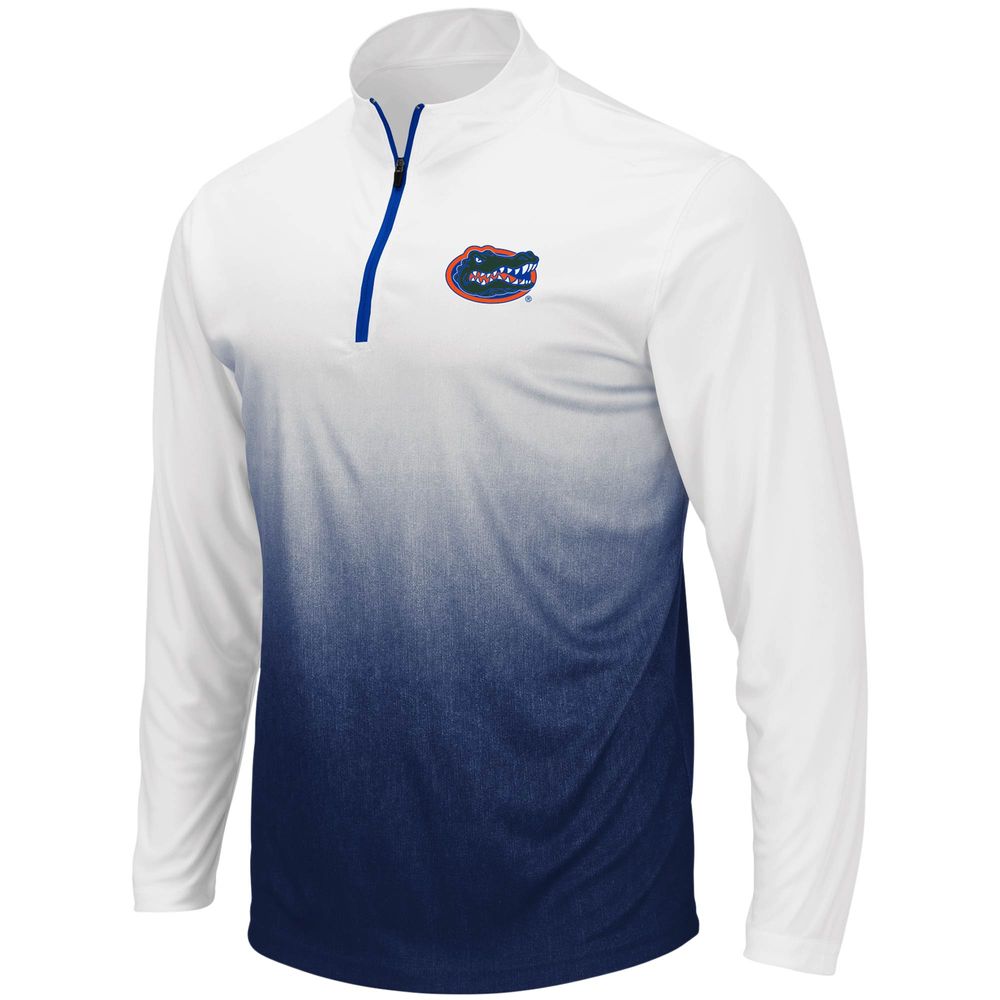 Men's Colosseum Navy Florida Gators Magic Team Logo Quarter-Zip Jacket