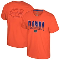 T-shirt orange à double logo des Florida Gators pour homme Colosseum