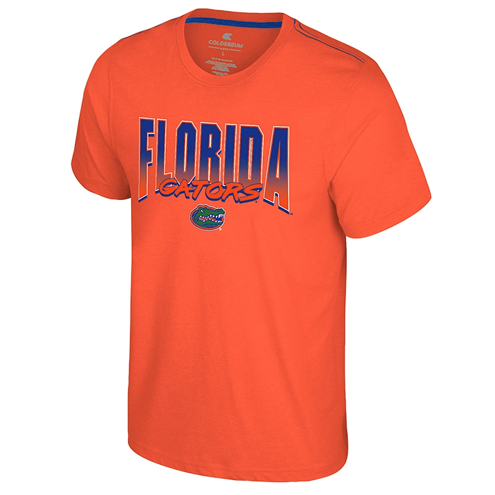 T-shirt orange à double logo des Florida Gators pour homme Colosseum