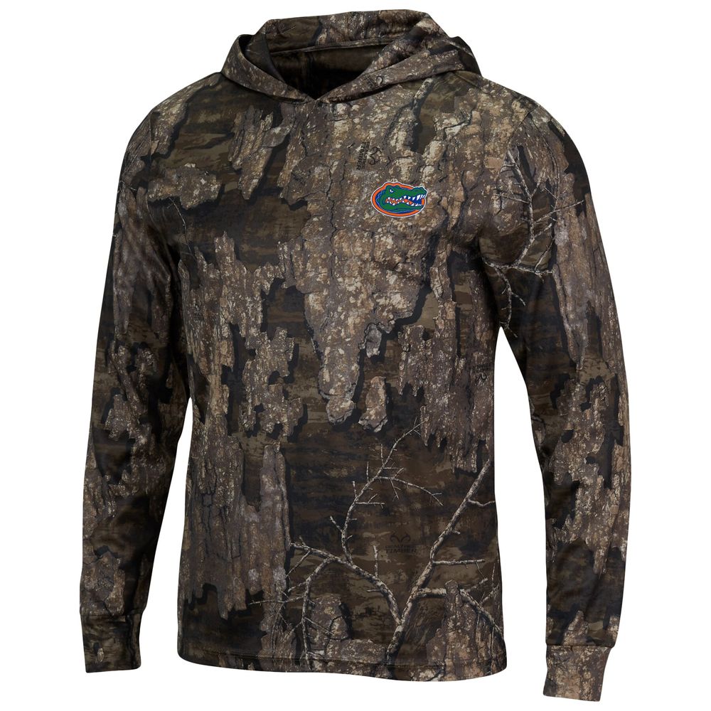 Men's Colosseum Realtree Camo Florida Gators Long Sleeve Hooded T-Shirt