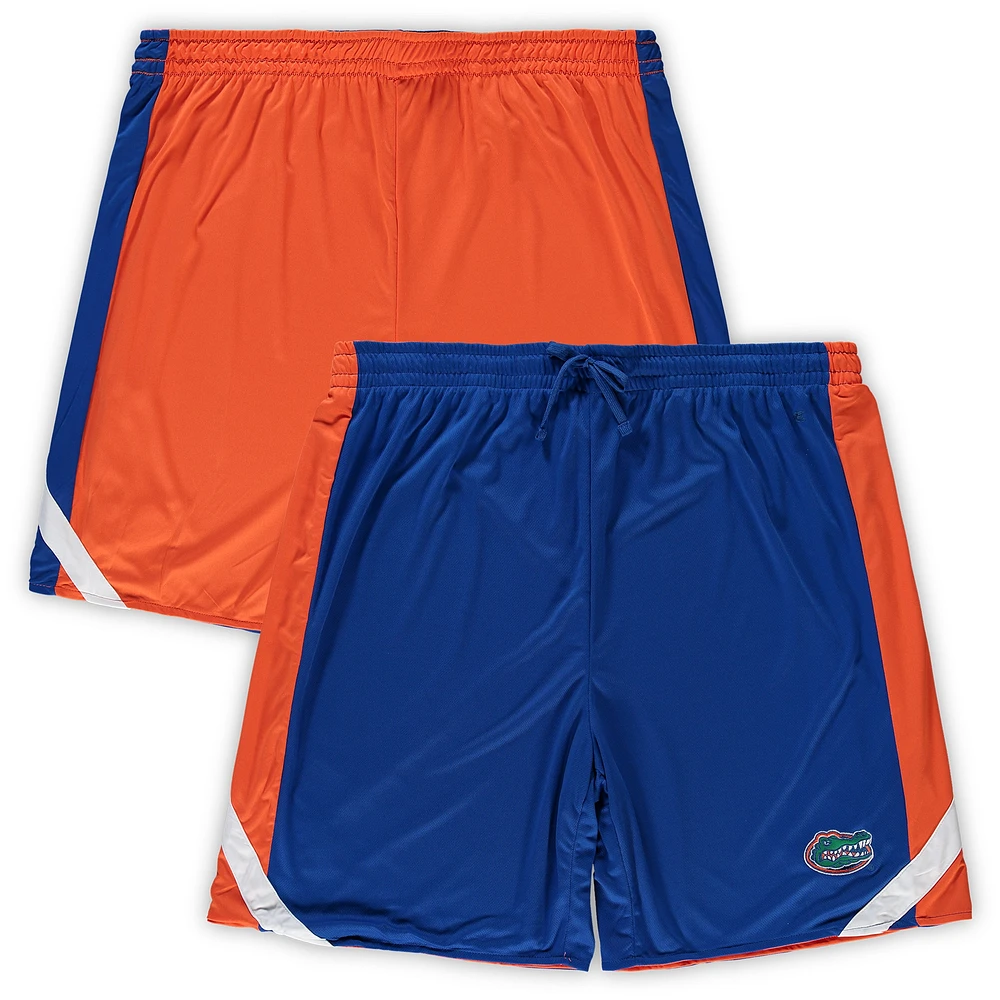 Short réversible Colosseum Royal/Orange Florida Gators Big & Tall Team pour homme