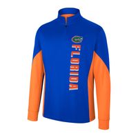 Men's Colosseum Royal Florida Gators Bart Quarter-Zip Windshirt