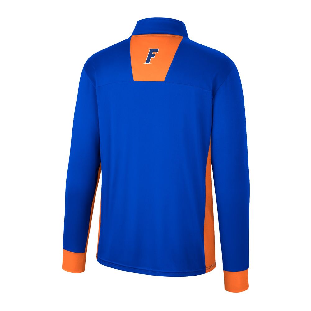 Men's Colosseum Royal Florida Gators Bart Quarter-Zip Windshirt