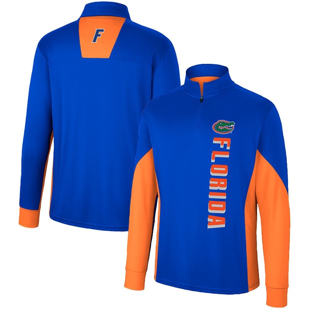 Men's Colosseum Royal Florida Gators Bart Quarter-Zip Windshirt